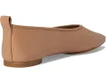 Vince балетки Vivian Slip-Ons из кожи цвета чай с квадратным носком