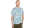 Поло Tommy Bahama Costa Wave Fiore Fronds с принтом Саксония Блю