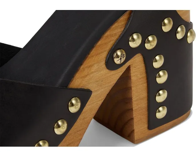 Клог Cecily Clog от Free People с деревянной платформой и квадратным носком