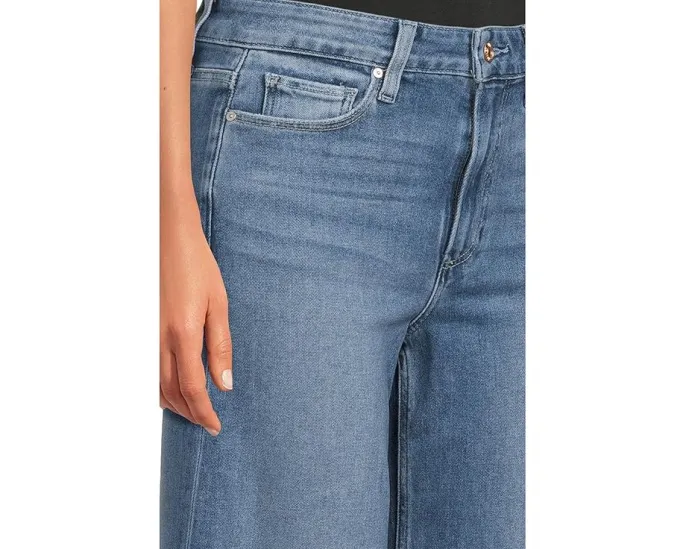 Джинсы Paige Anessa 31 дюйм с широкими штанинами и винтажным светлым оттенком