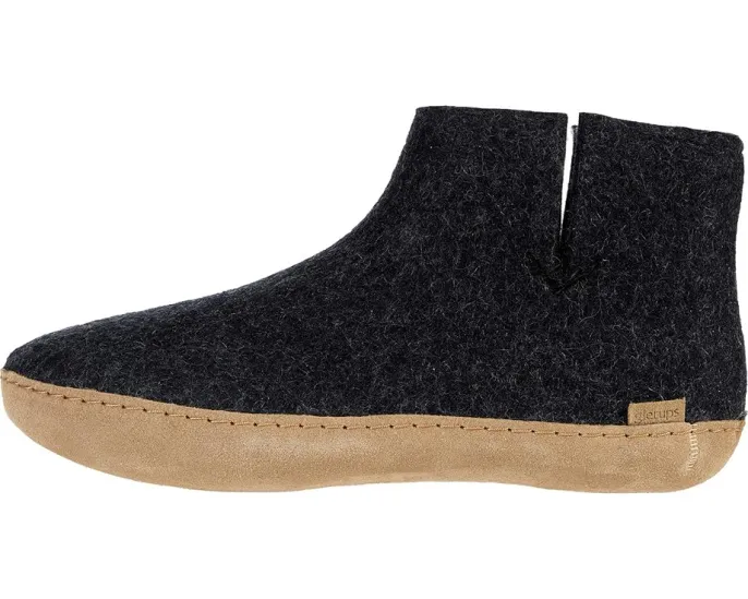 Войлочные сапоги Glerups Wool Boot с кожаной подошвой для тепла и комфорта