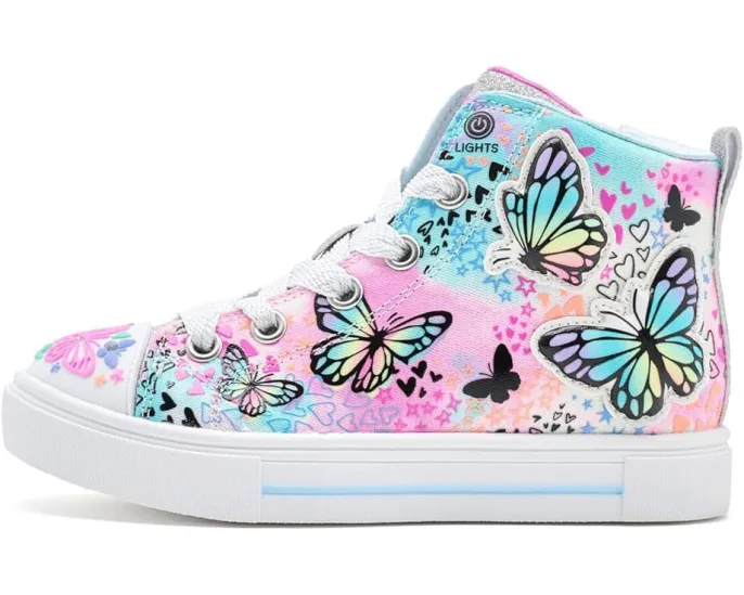 Детские кроссовки SKECHERS KIDS Twinkle Sparks с подсветкой и аппликациями