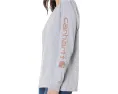 Футболка Carhartt Loose Fit Heavyweight с длинным рукавом и логотипом на рукаве
