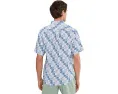 Рубашка Tommy Bahama Nova Wave Sunnyside Palms из хлопка с пике и геометрическим принтом