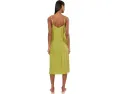 Terra Foil Crinkle Scoop Neck Gown