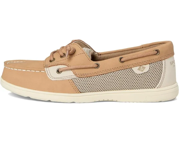 Детские лоферы Sperry Kids Shoresider 3-Eye с текстильным верхом и системой шнуровки 360°