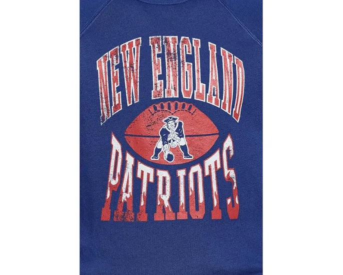 Футболка Junk Food Clothing Kids с длинным рукавом и принтом New England Patriots для детей