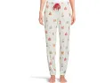 Пижамные штаны P.J. Salvage Feline Festive с манжетами и принтом