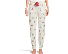 Пижамные штаны P.J. Salvage Feline Festive с манжетами и принтом
