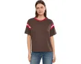 Футболка Faherty Sport Jersey Throwback Tee с воротником из органического хлопка