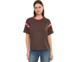Футболка Faherty Sport Jersey Throwback Tee с воротником из органического хлопка