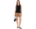 Топ Carolina Smocked Tank Michael Stars с защипами и круглым вырезом