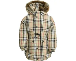 Пальто Burberry Kids Franklin Check для мальчиков