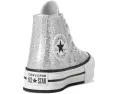 Converse Kids кроссовки Chuck Taylor All Star Lift Disco с блестками на платформе