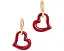 Серьги-подвески Amour от Kate Spade New York с сердечком и застежкой-бабочкой