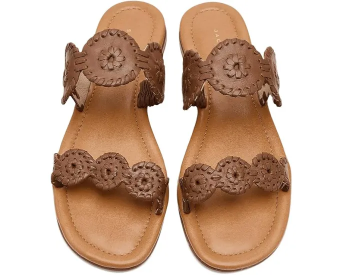 Сандалии Jack Rogers Lauren II на плоской подошве с цветочным декором