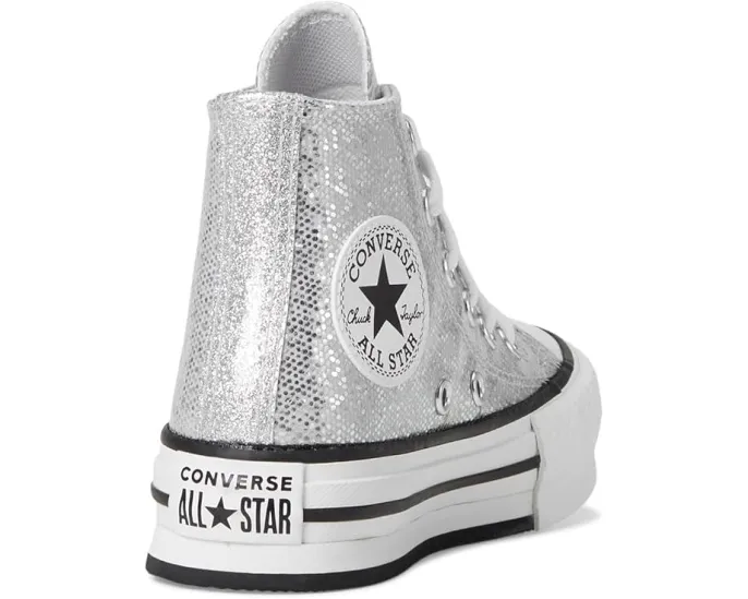 Converse Kids кроссовки Chuck Taylor All Star Lift Disco с блестками на платформе