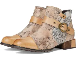 Ботильоны L'Artiste by Spring Step Sipperb с цветочным тиснением и искусственным мехом внутри