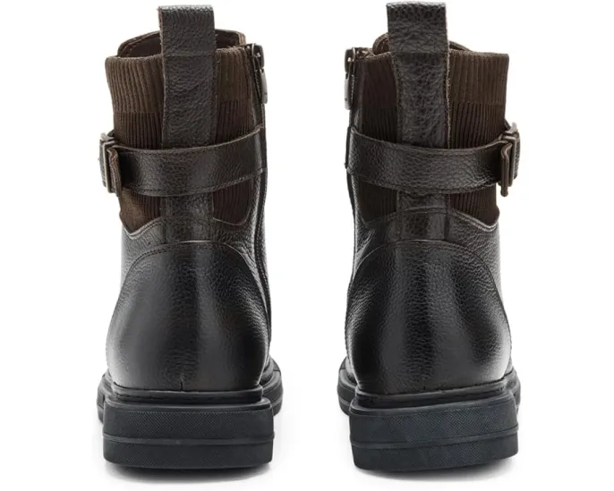 Spring Step Urbanattire кожаные полусапожки в байкерском стиле с молнией и пряжкой
