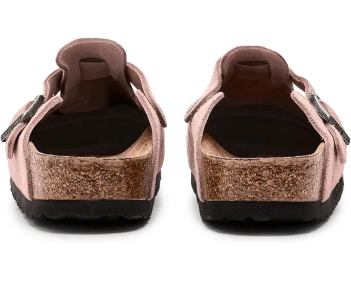Клоги Birkenstock Boston из замши с амортизирующей подошвой EVA