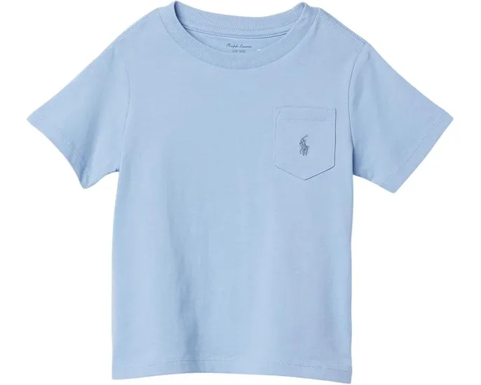 Футболка из хлопкового джерси с карманом Polo Ralph Lauren Kids для младенцев