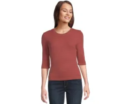 Кроп-топ Michael Stars Maeve из вискозы с коротким рукавом