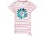 Футболка Hatley Kids с полосками и цветочным принтом и завязкой спереди