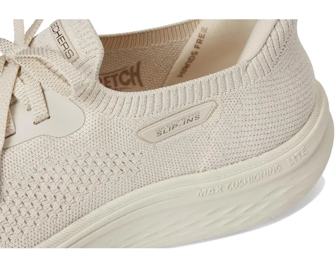 SKECHERS Кроссовки On-the-go Max Cushioning Lite Aura - Quinn с металлическим трикотажем