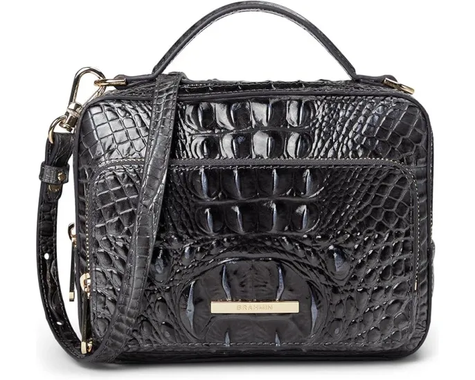 Сумка кроссбоди Brahmin Tori с кожаным верхом и съемным ремнем