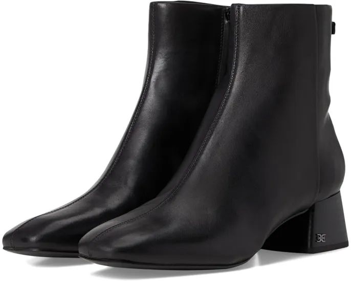 Ботильоны Sam Edelman Paige с квадратным носком и молнией сбоку