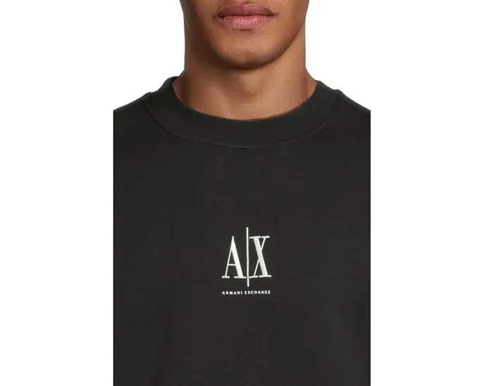 Свитшот Armani Exchange Icon Logo с логотипом цвет Черный