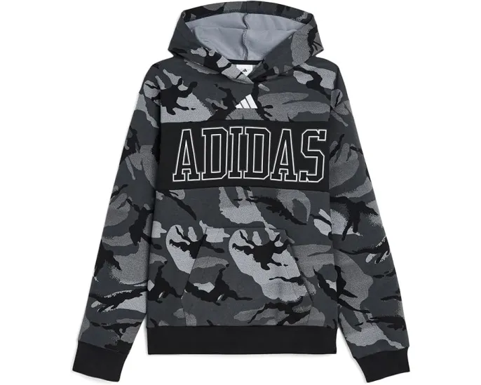 Adidas AOP Color Block Halftone Camo Hooded Pullover для детей с камуфляжем