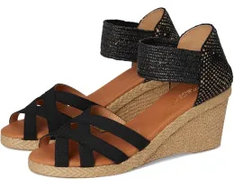 Сандалии Adin на танкетке из эластичной рафии с открытым носком