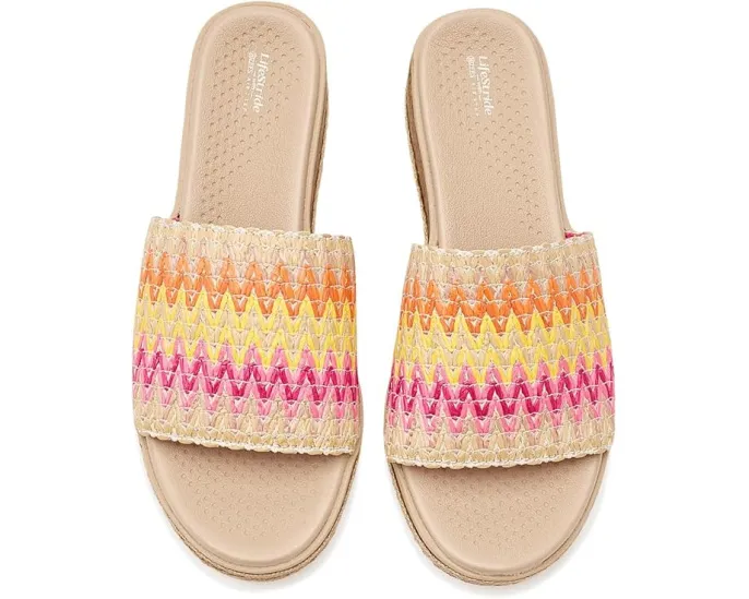 Сандалии Breezy Slide из эластичной рафии с поддержкой свода LifeStride