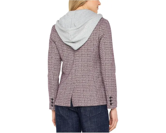 Блейзер Liverpool Los Angeles Boyfriend со съемным капюшоном в клетку