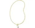 Колье Kendra Scott Leighton Pearl Chain с жемчужным шармом