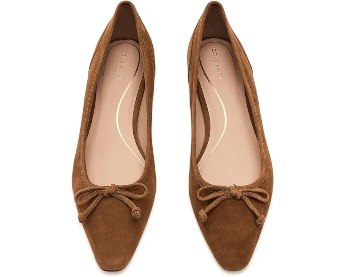 Cole Haan Paget Flats балетки с квадратным носком и стелькой EVA