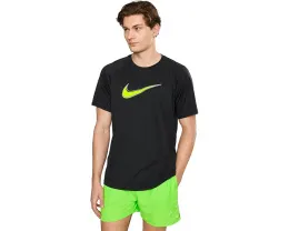 Футболка Nike Hydroguard Outline Swoosh Dri-FIT UV с защитой UPF 40+ и коротким рукавом