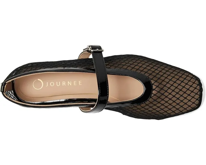 Балетки Casha в стиле мэри джейн с сетчатой тканью и квадратным носком