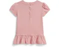 Футболка Polo Bear пеплум для малышей Polo Ralph Lauren