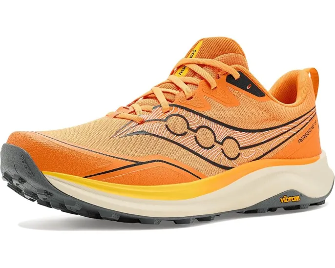 Трейловые кроссовки Saucony Peregrine 16 с подошвой Vibram MegaGrip и усиленной амортизацией PWRRUN