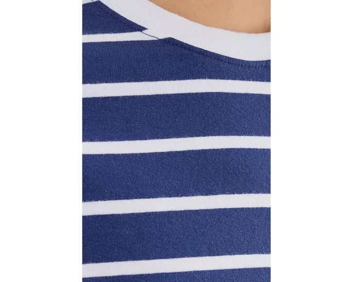 Футболка Baby Tee от Madewell с круглым вырезом в полоску