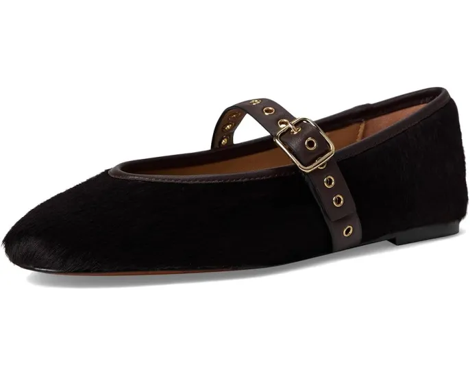 Балетки Madewell Remy Mary Jane с ремешком и принтом под телячью кожу