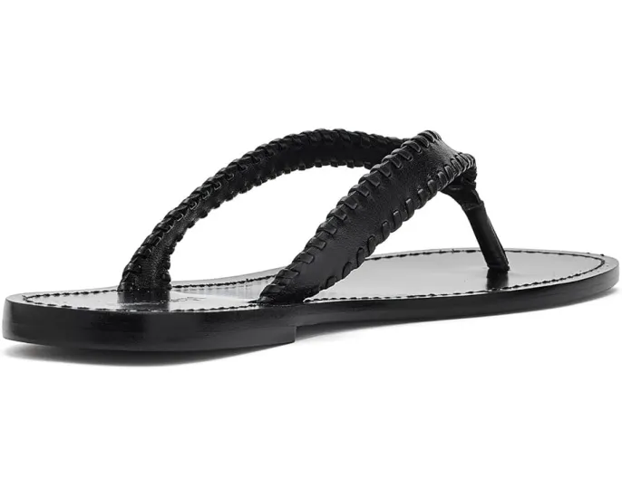 Jessica Leather Sandals от Cinq à Sept кожаные сандалии на плоском ходу