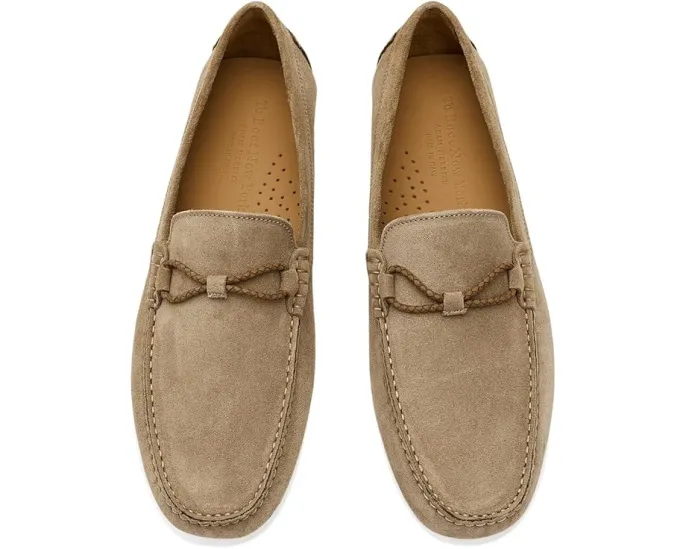 Лоферы To Boot New York Marlin из замши с плетеным декором