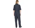 Комбинезон Organic Cotton Indigo Knit из хлопка с классическим воротником Eileen Fisher