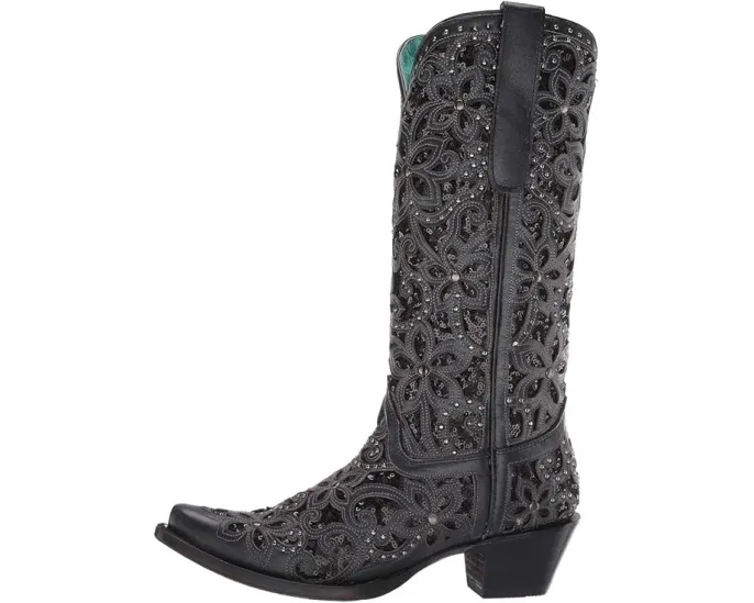 Сапоги Corral Boots A3752 в западном стиле с ковбойским каблуком и стразами