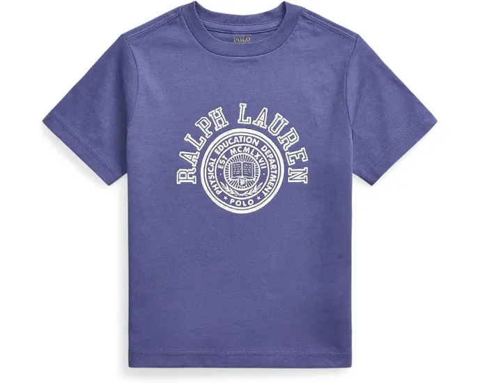 Футболка Polo Ralph Lauren Kids Logo Cotton Jersey с аппликацией