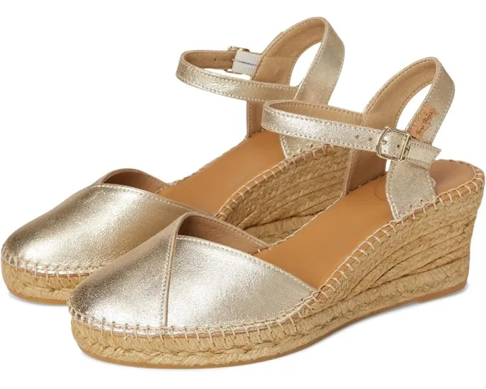 Сандалии Toni Pons Bianca-As на клиновидном каблуке с ремешком на щиколотке