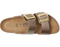 Сандалии Sydney Luxe Buckle от Birkenstock с мерцающим верхом и пробковой стелькой
